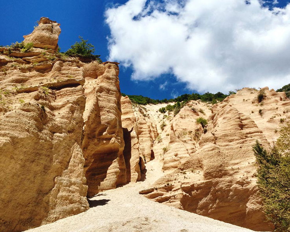 vista del canyon delle lame rosse