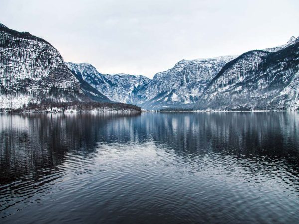 vista sul lago Hallstätter See