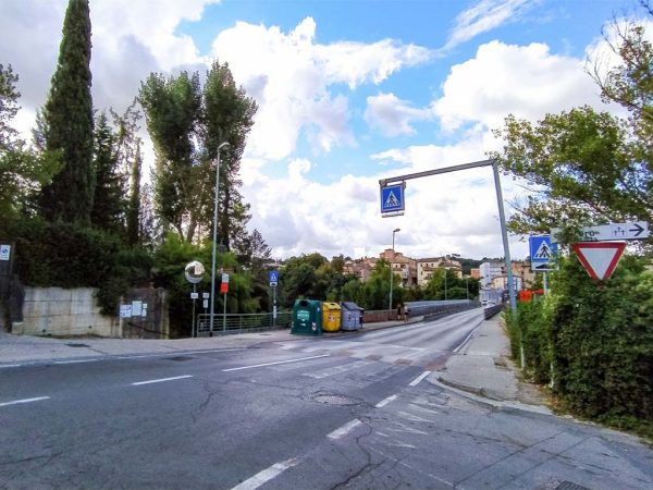 inizio sentiero ponte spugna colle val d'elsa