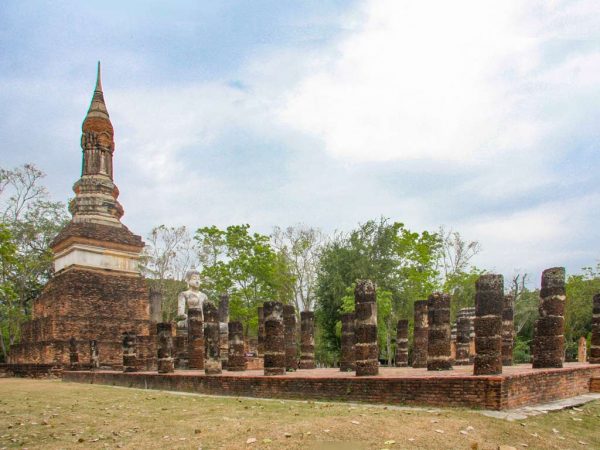 sukhothai tempio wat trapang ngoen